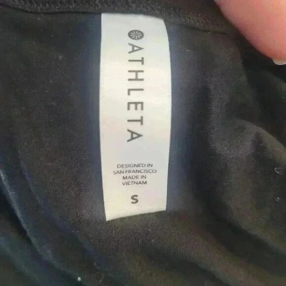 Athleta Women's Black Tencel/Spandex Athletic Boxy T-Shirt - Picture 4 of 5